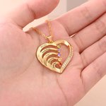 Collar personalizado con forma de corazón 1 a 6 nombres grabados y piedras de nacimiento regalo de cumpleaños para mamá y abuela