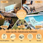 Personalizowany szybkoschnący ręcznik plażowy z imieniem z paskami wakacje lato impreza prezent urodzinowy dla rodziny