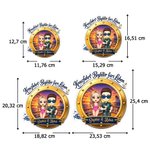 Personalisierter Cartoon-Paar Kühlschrankmagnet mit Kreuzfahrt-Design | Haus Deko | Sommerurlaub Geburtstag Geschenk für Paare Frischvermählte