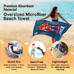 Personalised Basketball Player Silhouette Quick Dry Oversized Beach Towel with Name and Number Summer Holiday Travel Gift for Basketball Lover
