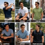 Personalised Lysel Embroidery Name Golf Polo Shirt Birthday Father's Day Corporate Gift for Men Golf Lovers