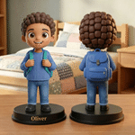 Personalized Photo 3D Figurine Ornament with Name Daily Use Room Decor Back to School Birthday Gift for Kids