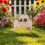 Personalised Multicolour Durable Horse Silhouette Pet Grave Marker with Texts Garden Decor Sympathy Gift for Pet Owner Parents