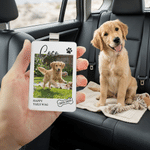 Personalised Pet Photo Bone Paw Car Visor Clip with Name and Date Car Accessory Pet Loss Memorial Gift for Pet Owner Lover
