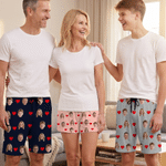 Personalized Soft Paw Heart Design Face Photo Pajama Pants Shots Birthday Gift for Family Dog Cat Lovers