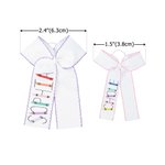 Personalized Crayon Wavy Lace Bow Hair Accessories with Name Back to School Birthday Gift for Girls