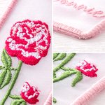 Personalised Embroidered Birth Flower Bookmark with Name Birthday Graduation Book Club Gift for Book Lovers Bookworms