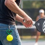 Personalized 3D Printed Easy Pickleball Clip Holder Keychain Portable Removable Ball Bag Charm Gift for Pickleball Players