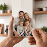 Personalised Photo Design Magnetic Clear Acrylic Fridge Magnet with Text Daily Use Home Decor Birthday Gift for Family Couple