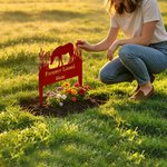 Personalised Multicolour Durable Horse Silhouette Pet Grave Marker with Texts Garden Decor Sympathy Gift for Pet Owner Parents