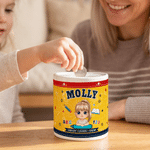Personalized Cute Kid Cartoon Character Ceramic Money Box Piggy Bank with Name Back to School Birthday Gift for Kids