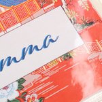Personalized Chinoiserie Portable Waterproof Mahjong Tri-Folded Card Cover Sticker Set with Name Game Birthday Gift for Mahjong Lovers Players