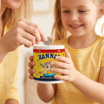 Personalized Cute Kid Cartoon Character Ceramic Money Box Piggy Bank with Name Back to School Birthday Gift for Kids
