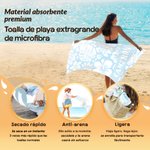 Toalla de playa personalizada suave de secado rápido con nombre y estampado floral tropical regalo de cumpleaños y fiesta para mujer
