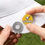 Personalized Golf Ball Design Magnetic Hat Clip Golf Ball Marker with Name Birthday Game Day Anniversary Gift for Golf Lovers