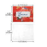 Personalized Chinoiserie Portable Waterproof Mahjong Tri-Folded Card Cover Sticker Set with Name Game Birthday Gift for Mahjong Lovers Players