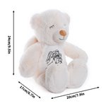 Personalised Line Art Style Photo Cartoon Sheep Bunny Bear Fantasy Unicorn Plush Toy with Text Daily Use Birthday Gift for Family