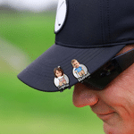 Personalised Cartoon Character Kid Face Photo Golf Ball Marker Magnetic Hat Clip with Name Game Day Birthday Gift for Dad Golf Lovers