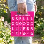 Personalized Mahjong Solo Practice Board with A Handle and Text Mahjong Training Tool Mahjong Night Gift for Mahjong Lover Beginner