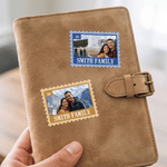 Personalised Photo Multicolour Postage Stamp Sticker with Text Daily Use Holiday Travel Birthday Gift for Couples Family Best Friends