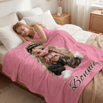 Personalized Y2K Cartoon Character Soft Warm Throw Blanket with Name Home Decor Birthday Holiday Gift for Young Girls Y2K Style Lovers