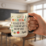 Personalized School Elements 11 oz / 15 oz Ceramic Mug with Name and Text Daily Use Teacher's Day Appreciation Birthday Gift for Teachers