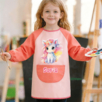Personalized Fantasy Unicorn Cloud Pattern Kid Painting Baking Apron with Name and Front Pocket Back to School Outdoor Activities Gift for Kids
