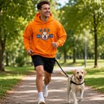 Personalized Multicolor Embroidered Dog Cat Photo T-Shirt Sweatshirt Hoodie with Name and Year Birthday Gift for Pet Lovers