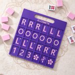 Personalized Mahjong Solo Practice Board with A Handle and Text Mahjong Training Tool Mahjong Night Gift for Mahjong Lover Beginner