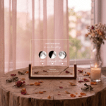 Personalised Moon Phase LED Night Light with Names Time Node and Date Home Decor Engagenment Birthday Gift for Engagement Couples