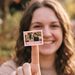 Personalised Photo Multicolour Postage Stamp Sticker with Text Daily Use Holiday Travel Birthday Gift for Couples Family Best Friends