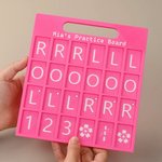Personalized Mahjong Solo Practice Board with A Handle and Text Mahjong Training Tool Mahjong Night Gift for Mahjong Lover Beginner