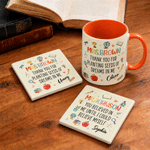 Personalized School Elements 11 oz / 15 oz Ceramic Mug with Name and Text Daily Use Teacher's Day Appreciation Birthday Gift for Teachers