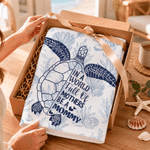 Personalized Multicolour Sea Turtle Lightweight Soft Beach Towel with Name Beach Party Travel Birthday Gift for Woman Family