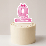 Personalized Sweet Initial Bow Cupcake Topper with Name Cake Decoration Birthday Party Favors for Girl Woman Kid