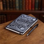 Personalised Western Style Floral PU Leather Journal Notebook with Name and Pen Daily Use Birthday Gift for Cowgirl Cowboy