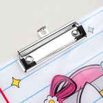 Personalized Bow Apple Graffiti Letter Text Clipboard with Low Profile Clip Daily Use Teacher's Day Gift for Woman Teacher