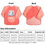 Personalized Fantasy Unicorn Cloud Pattern Kid Painting Baking Apron with Name and Front Pocket Back to School Outdoor Activities Gift for Kids