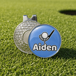 Personalized Golf Ball Design Magnetic Hat Clip Golf Ball Marker with Name Birthday Game Day Anniversary Gift for Golf Lovers