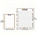 Personalised Cute Cartoon Pencil Flower Notepad with 40/80 Pages and Text Teacher's Day Appreciation School Season Gift for Teacher