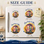 Cruise Partners for Life - Personalized Cruise Fridge Magnet with Names - Anniversary Travel Gift for Couples & Newlyweds