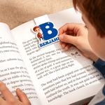 Personalized Cartoon Character Magnetic Bookmark Clip with Name and Initial Birthday Holiday Gift for Bookworms Reading Lovers