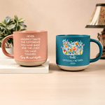 Personalised Butterflies Flowers Ceramic Coffee Mug with Name and Year Daily Use Retirement Birthday Gift for Retired Colleagues