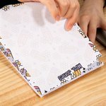 Personalised Cute Cartoon Pencil Flower Notepad with 40/80 Pages and Text Teacher's Day Appreciation School Season Gift for Teacher