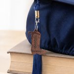 Personalised Western Style Boot Bow Charm with Engraved Name and Year Graduation Cap Tassel Decor Graduation Gift for Graduates Cowgirls