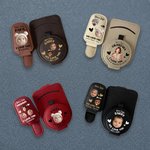 Personalized Multicolour Kid Face Photo PU Leather Magnetic Car Sunglass Holder Clip with Name Daily Use Birthday Gift for Parents Grandparents Drivers