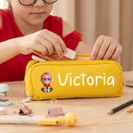 Personalized 3D Cartoon Character Three-Layer Pencil Case with Name School Supply Back to School Birthday Gift for Kids