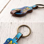 Personalised Rock on Graffiti Design Guitar Initial PU Leather Pick Holder with 2 Picks Daily Wear Birthday Gift for Musician Guitar Player