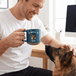 Personalized Pet Photo Paw Print 12 oz Ceramic Coffee Mug with Text and Handle Daily Use Birthday Memorial Gift for Pet Owner Lover