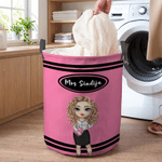 Personalised Pencil Crayon Cartoon Character Large Storage Basket with Text Daily Use Back to School Teacher's Day Gift for Teachers Educators